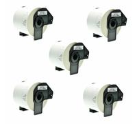 BROTHER DK-11202 300 ETICHETTE ADESIVE COMPATIBILE NO OEM 62X100 KIT 1 3 5 10