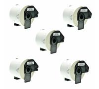 BROTHER DK-11202 300 ETICHETTE ADESIVE COMPATIBILE NO OEM 62X100 KIT 1 3 5 10