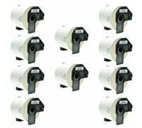 BROTHER DK-11202 300 ETICHETTE ADESIVE COMPATIBILE NO OEM 62X100 KIT 1 3 5 10