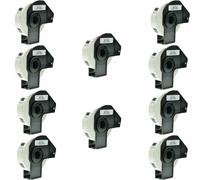 BROTHER DK-11204 400 ETICHETTE ADESIVE COMPATIBILI NO OEM 17X54 KIT 1 3 5 10