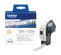 Brother DK-11204 nastro per etichettatrice Nero su bianco