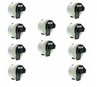 BROTHER DK-11208 400 ETICHETTE ADESIVE COMPATIBILI NO OEM 38X90 KIT 1 3 5 10