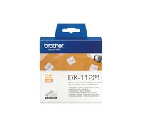 BROTHER - DK-11221 - Brother - Rotolo 1000 Etichette quadrate 23 x 23 mm - Nero-Bianco - DK-11221 - BRODK11221 - Conf. da 1 Pz. - DK-11221