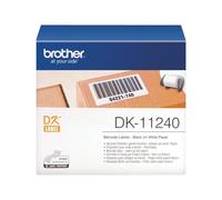 BROTHER, DK-11240 Label Roll, Barcode Labels, Black on White, 600 Labels, 102 mm