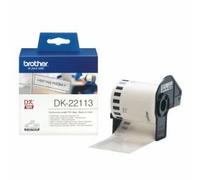 Brother DK-22113 nastro per etichettatrice Nero trasparente (P-TOUCH TAPE CLEAR
