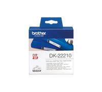 BROTHER - DK-22210 - Brother - Rotolo etichetta continua - carta adesiva - Nero-Bianco - 29mm x 30,48mt - DK- 22210 - BRODK22210 - Conf. da 1 Pz. - DK-22210