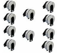 BROTHER DK-22210 ETICHETTE ADESIVE COMPATIBILI NO OEM 29mmX30,48mt KIT 1 3 5 10