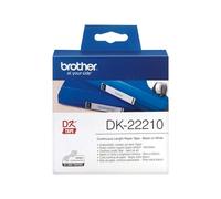 Brother DK-22210 Etichette Multiuso, Nero/Bianco 29 mm x 30,48 m Nero/Bianco