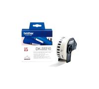 BROTHER DK-22210 ETICHETTE ORIGINALE IN CARTA 29X30,48 NERO/BIANCO