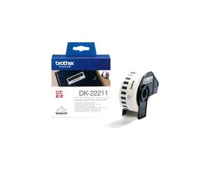 BROTHER DK-22211 ETICHETTE ORIGINALI 29X15,24 NERO/BIANCO
