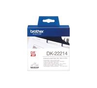 BROTHER - DK-22214 - Brother - Rotolo etichetta continua - carta adesiva - Nero-Bianco - 12mm x 30,48mt - DK-22214 - BRODK22214 - Conf. da 1 Pz. - DK-22214