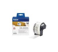 BROTHER DK-22225 ROTOLO ETICHETTE ORIGINALI 38mm x 30 48m Nero Bianco