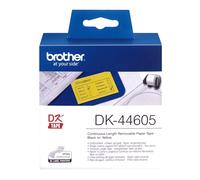 BROTHER DK-44605 ETICHETTE ORIGINALI 62mmX30,48m Nero su Giallo
