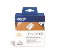 Brother DK-11202 nastro per etichettatrice Nero su bianco