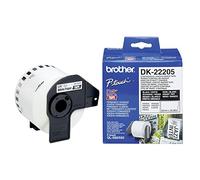 Brother DK-22205 nastro per etichettatrice Nero su bianco