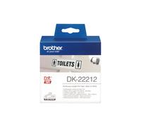 BROTHER - DK22212 - Brother - Nastro adesivo - in pellicola - Nero-Bianco - 62mm x 15,24mt - DK-22212 - BRODK22212 - Conf. da 1 Pz. - DK22212