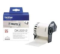 Brother DK22212 Etichette a Lunghezza Continua, Pellicola, 62 mm x 15.24 m, Bianco