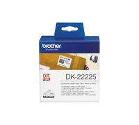 BROTHER - DK22225 - Brother - Rotolo etichetta continua - carta adesiva - Nero-Bianco - 38mm x 30,48mt - DK-22225 - BRODK22225 - Conf. da 1 Pz. - DK22225
