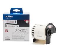Brother DK-22251 nastro per etichettatrice Nero e rosso su bianco