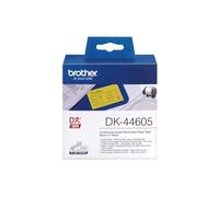 BROTHER - DK44605 - Brother - Rotolo etichetta continua - carta adesiva rimovibile - Nero-Giallo - 62mm x 30,48mt - DK-44605 - BRODK44605 - Conf. da 1 Pz. - DK44605