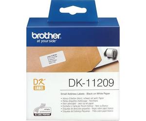 Brother ETICHETTE ADESIVE COMPATIBILI DK-11209 MM 29X62 ROTOLO DA 800 ETICHETTE