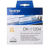 Brother Etichette Carta pretagliata DK11204 17 X 54 MM MULTIPROPOSITO 400 Etichette