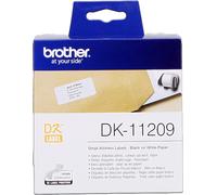 Brother DK-11209 nastro per etichettatrice Nero su bianco