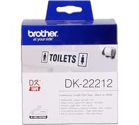 Etichetta Brother DK-22212 - Nero su bianco (62 mm)