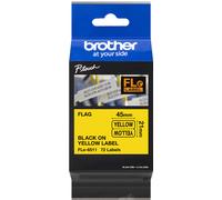 Brother FLE-6511 nastro per etichettatrice Nero su giallo