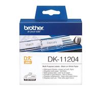 Brother Excellent Quality Durable DK11204 Multi-Purpose White Label (17x54mm)