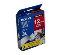 Brother Excellent Quality Durable Laminated White on Red Labelling Tape 12mm