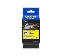 Brother Excellent Quality Durable Premium Black on Yellow Heat Shrink Tube 21mm