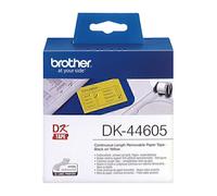 Brother Excellent Quality Durable Premium DK44605 Removable Paper Label (Yellow)