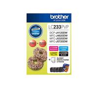 Brother Excellent Quality Durable Versatile Compact LC233 Photo Value Pack
