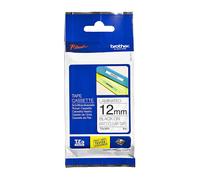 Brother Excellent Quality Laminated Black on Matt Clear Labelling Tape 12mm