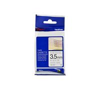 Brother Excellent Quality Non-Laminated Black on White Labelling Tape 3.5mm