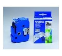 Brother HGe-261, 36mm x 8m, 5pz, testo nera/sfondo bianco,nastro originale