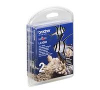 Brother Ink Black 2x LC-1000BK Twinpack Blister Ink Day di sicurezza NEW