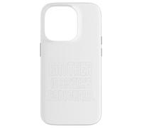 Brother is Sisters Bodyguard Funny Family Love Sibling citazione Custodia per iPhone 14 Pro