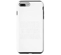Brother is Sisters Bodyguard Funny Family Love Sibling citazione Custodia per iPhone 7 Plus/8 Plus