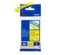 Brother - Labels - Laminated Tape - Black, Yellow - Roll (1.2 cm) - 1 pcs. 12 mm