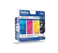 BROTHER LC-1100HYVALBP NERO/COLORE INCHIOSTRO - 900 PAGINE BIANCO/NERO PER DCP-385C (EU)