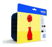 Brother LC-121VALBPDR Cartuccia D'Inchiostro Pacco Multiplo BK,C,M,Y Bolla,