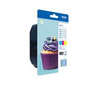 BROTHER LC 123 CARTUCCIA ORIGINALE BK C M Y MULTIPACK 2 3 4 pezzi