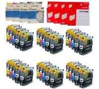 BROTHER LC-123 KIT 4 10 20 30 CARTUCCE COMPATIBILI BK C M Y 9ml-BK, 8ml-C M Y