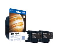 Brother LC-1240BKBP2DR cartuccia d'inchiostro 2 pz Originale Nero NEW