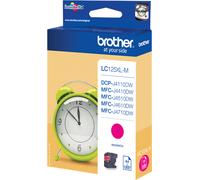 Brother LC125XLM Cartuccia InkJet Originale, Alta Capacità, fino a 1200 Pagine, per Stampanti DCPJ4110DW, MFCJ4410DW, MFCJ4510DW, MFCJ4610DW, MFCJ4710DW, MFCJ6520DW e MFCJ6920DW, Colore Magenta