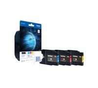 Brother LC-1280XLRBWBP cartuccia d'inchiostro 3 pz Originale Resa elevata [XL] Ciano, Magenta, Giallo (BROTHER RAINBOW PACK)