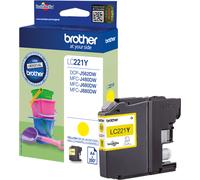 ORIGINALE Brother Cartuccia d'inchiostro giallo LC221Y LC-221 260 pagine 39ml