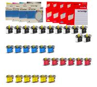 BROTHER LC-223 KIT 4 10 20 30 CARTUCCE COMPATIBILI BK C M Y 20ml BK; 10ml C M Y